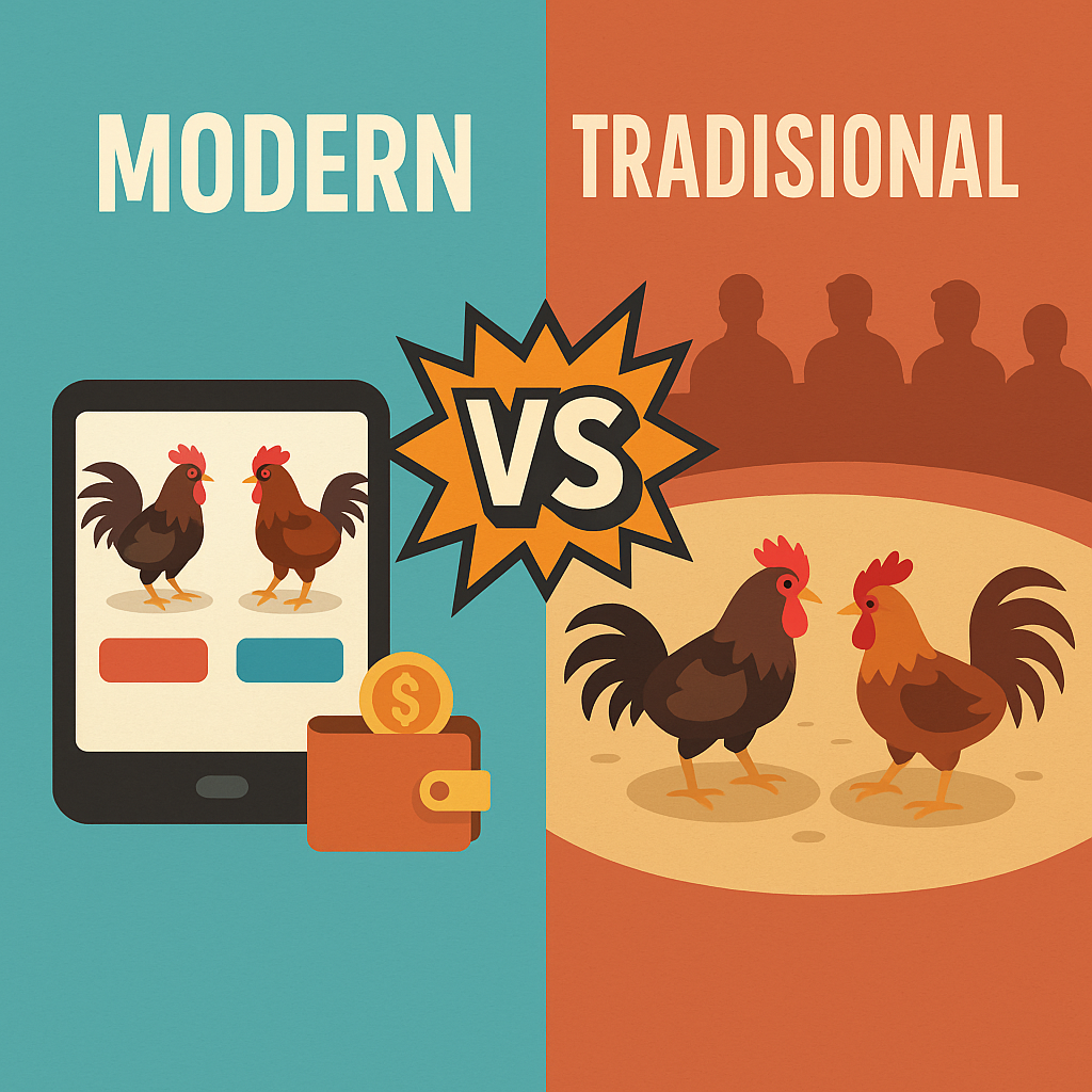 Sabung Ayam Modern vs Tradisional